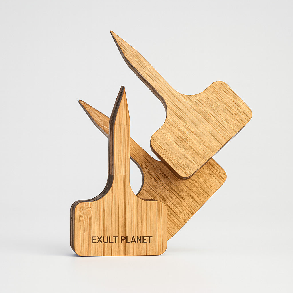 Eco-Friendly Geometric Wooden Hooks for Home Organization