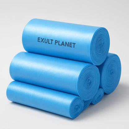 Eco-Friendly Biodegradable Trash Bags - Compact Roll Design