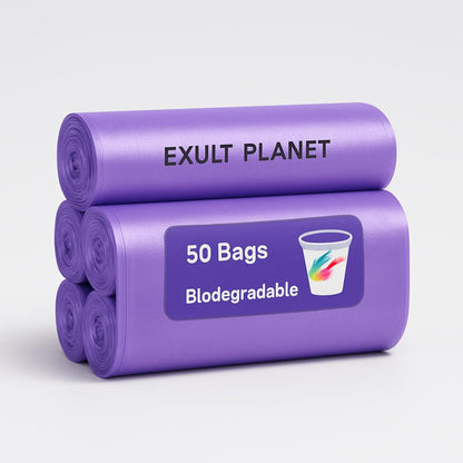 Eco-Friendly Biodegradable Trash Bags - Compact Roll Design