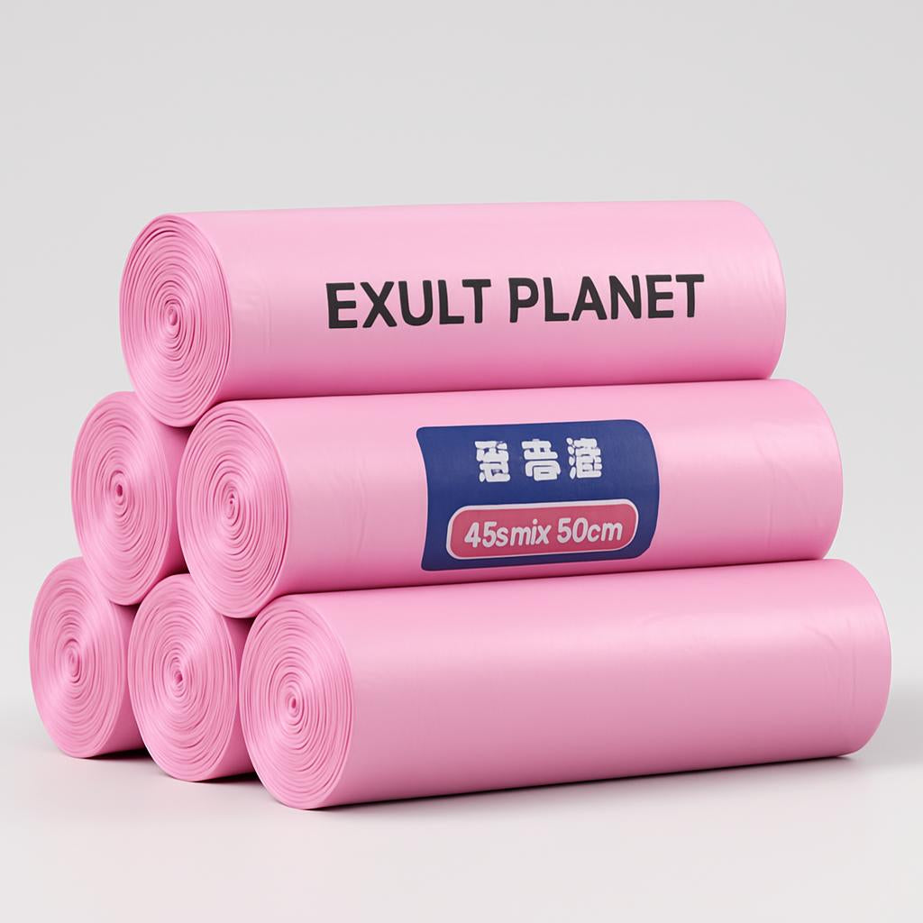 Eco-Friendly Biodegradable Trash Bags - Compact Roll Design