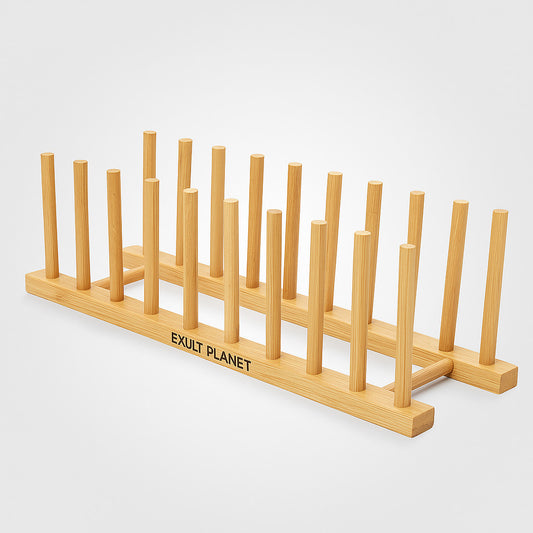 Eco-Friendly Bamboo Dish Rack - Sustainable Kitchen Organizer