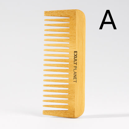 Eco-Friendly Bamboo Comb Set - Natural Wood Hair Care