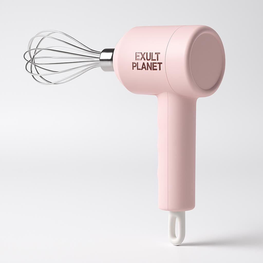 Portable Mini Wireless Electric Egg Beater & Milk Frother