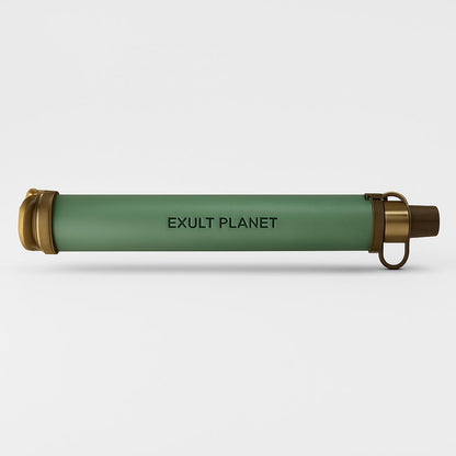 Portable Blue Cylindrical Water Filter for Eco-Friendly Hydration