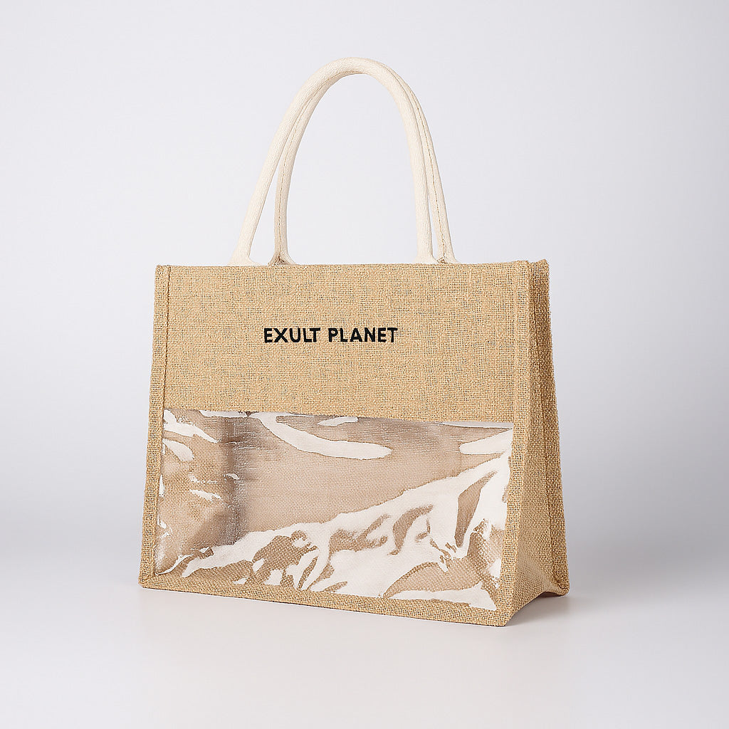 Eco-Friendly Transparent Large Capacity Handbag for Sustainable Fashion