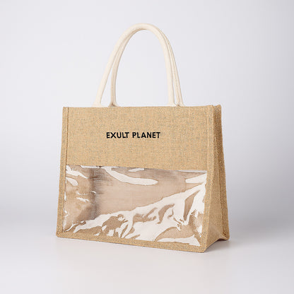 Eco-Friendly Transparent Large Capacity Handbag for Sustainable Fashion