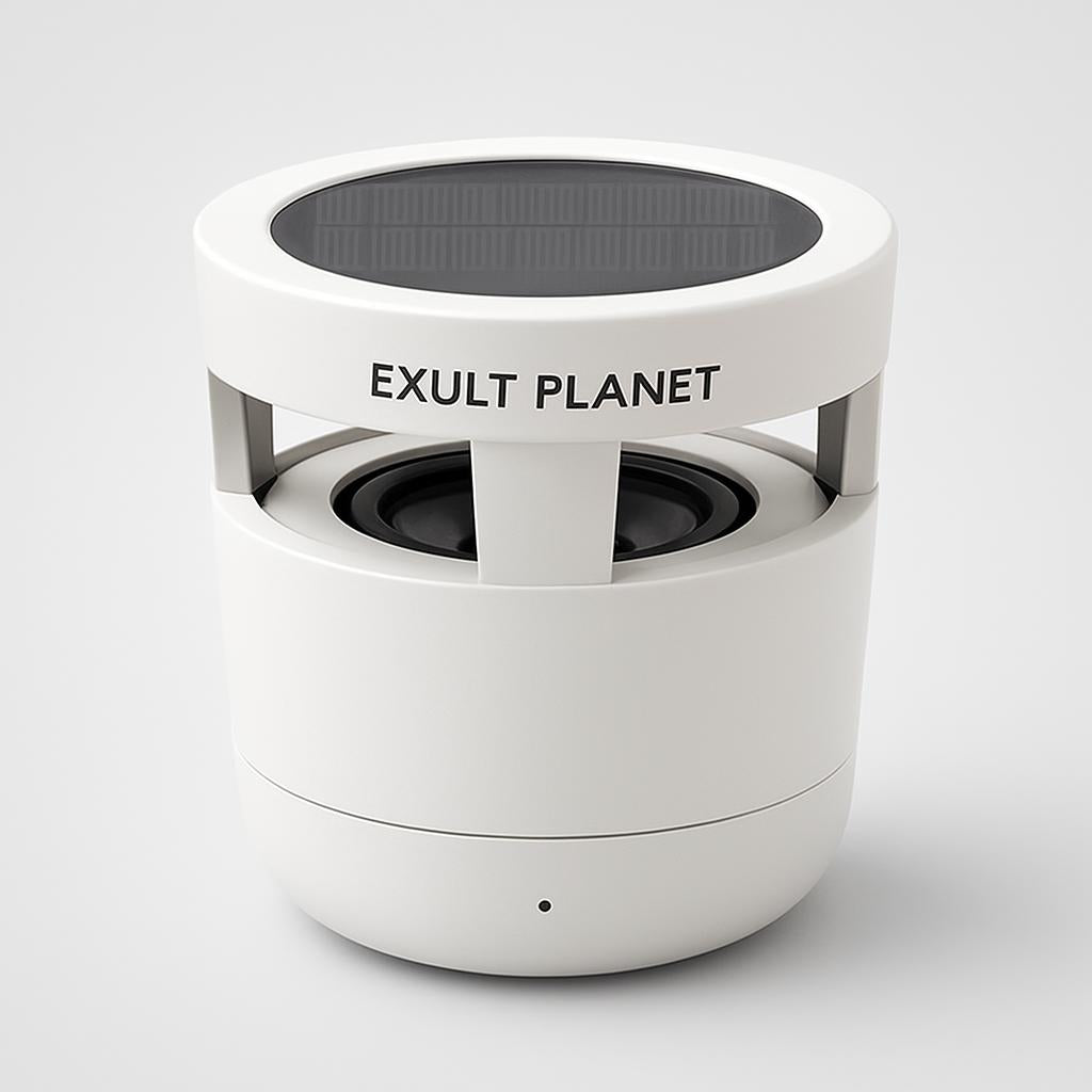 Eco-Friendly Bluetooth Speaker with Wireless Charging - Light Wood Grain