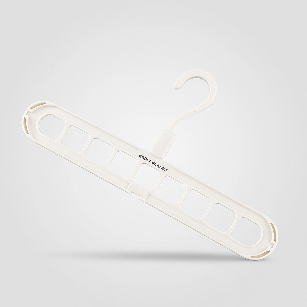 Space-Saving Multi-Slot Folding Hanger for Closet Organization