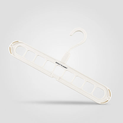 Space-Saving Multi-Slot Folding Hanger for Closet Organization