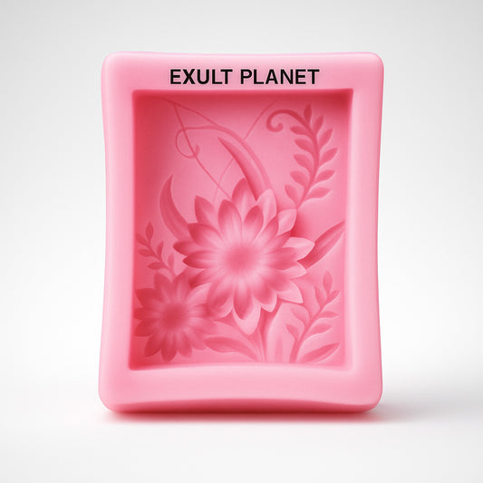 Eco-Friendly Silicone Soap Mold - Floral Design for Sustainable Soap Making