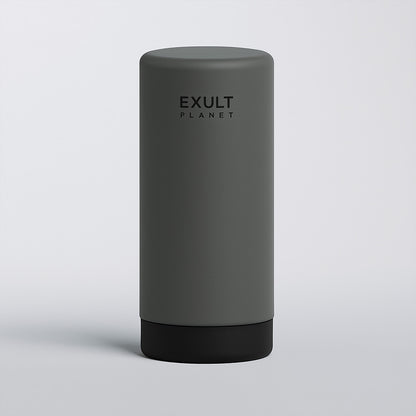 Eco-Friendly Refillable Liquid Soap Dispenser in Gray Silicone