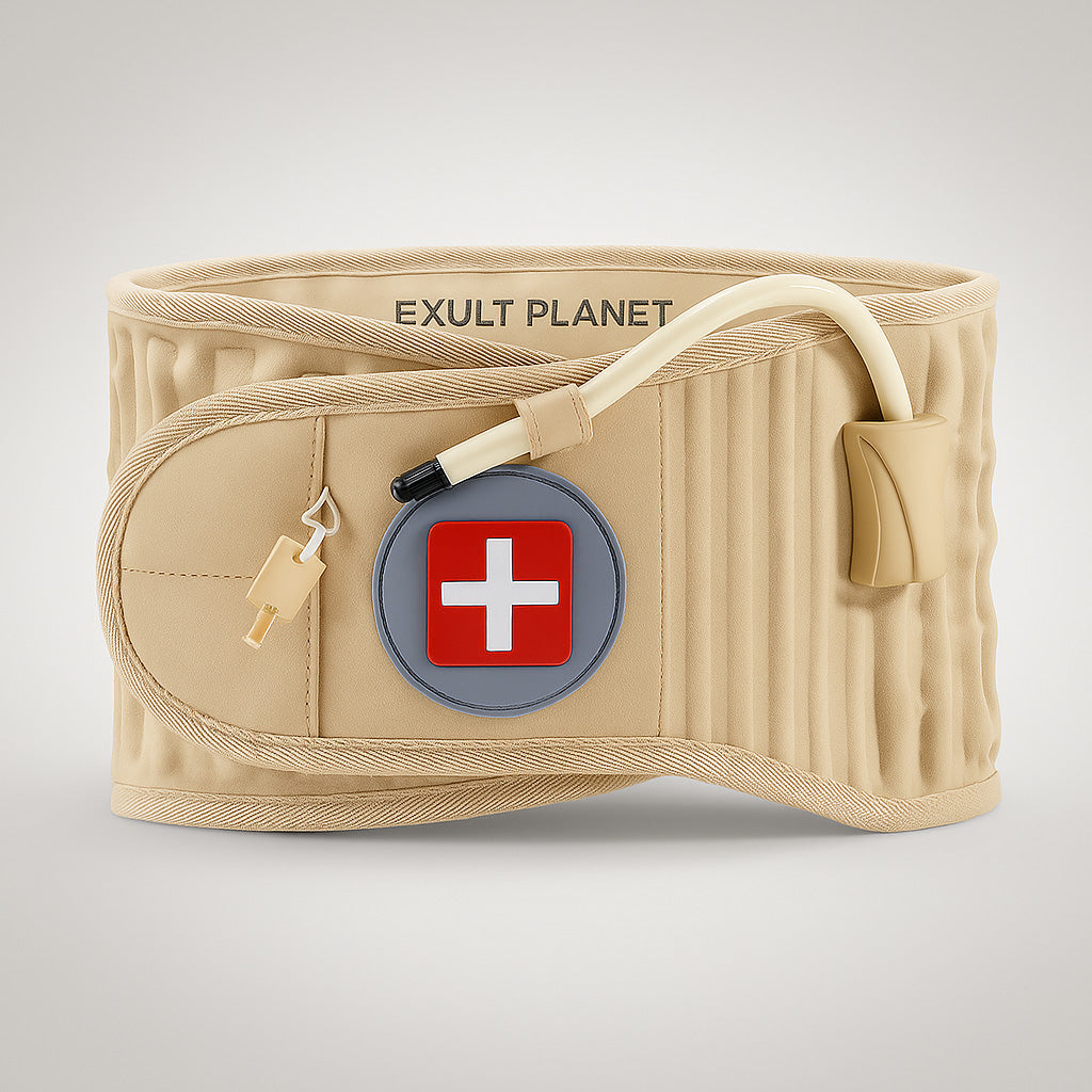 Inflatable Lumbar Support Decompression Belt for Pain Relief