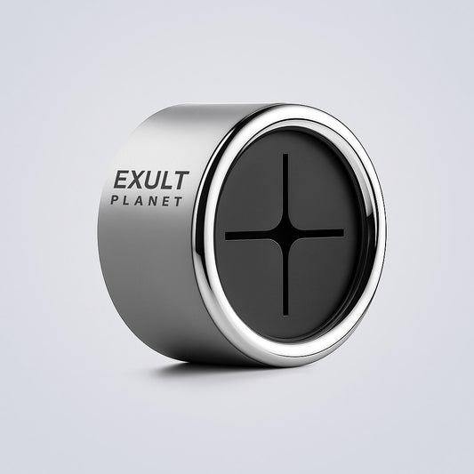 Space-Saving Circular Wall-Mounted Towel Holder - Silver with Black Accents