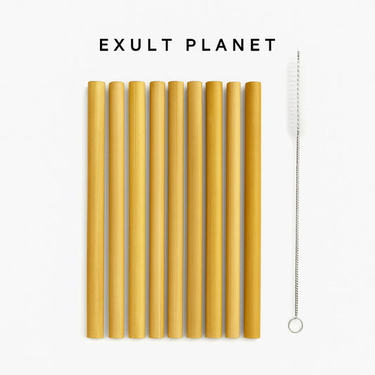 Eco-Friendly Bamboo Drinking Straws - Sustainable & Reusable