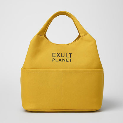 Eco-Friendly Portable Canvas Lunch Box Bento Bag