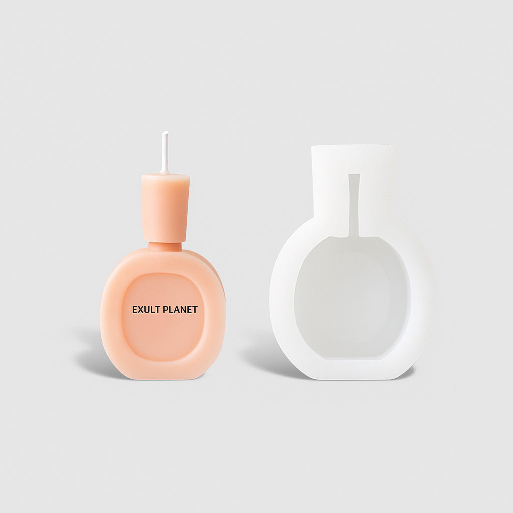Perfume Bottle Shaped Decorative Candles - Eco-Friendly Wax, Multi-Use Decor