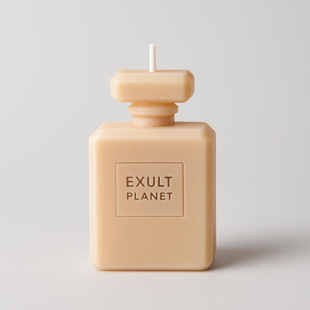 Perfume Bottle Shaped Decorative Candles - Eco-Friendly Wax, Multi-Use Decor