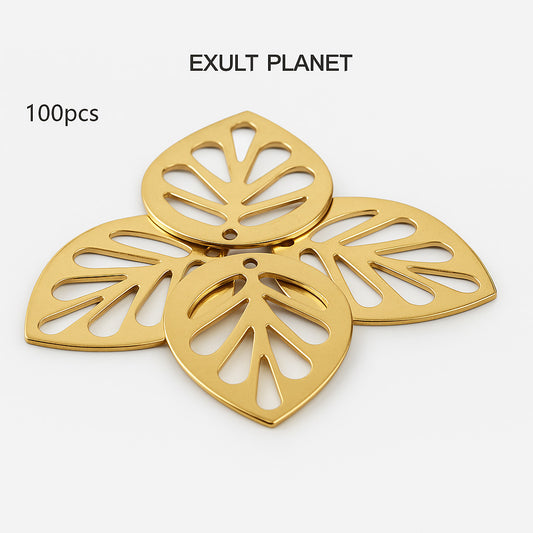 Eco-Friendly Brass Leaf Charms for Sustainable Home Décor