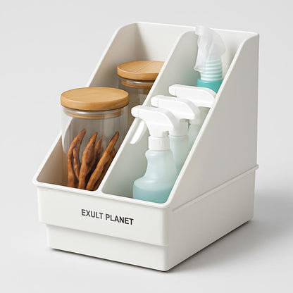 Eco-Friendly Rectangular Kitchen Organizer with Handles