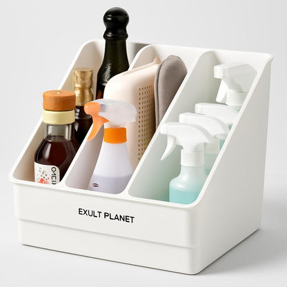 Eco-Friendly Rectangular Kitchen Organizer with Handles