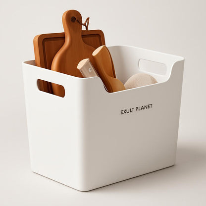 Eco-Friendly Rectangular Kitchen Organizer with Handles