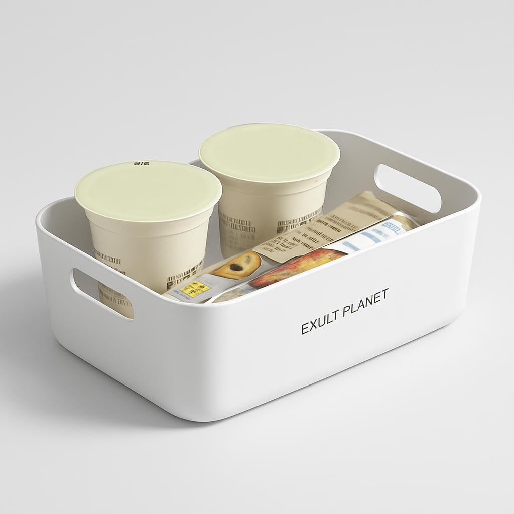 Eco-Friendly Rectangular Kitchen Organizer with Handles