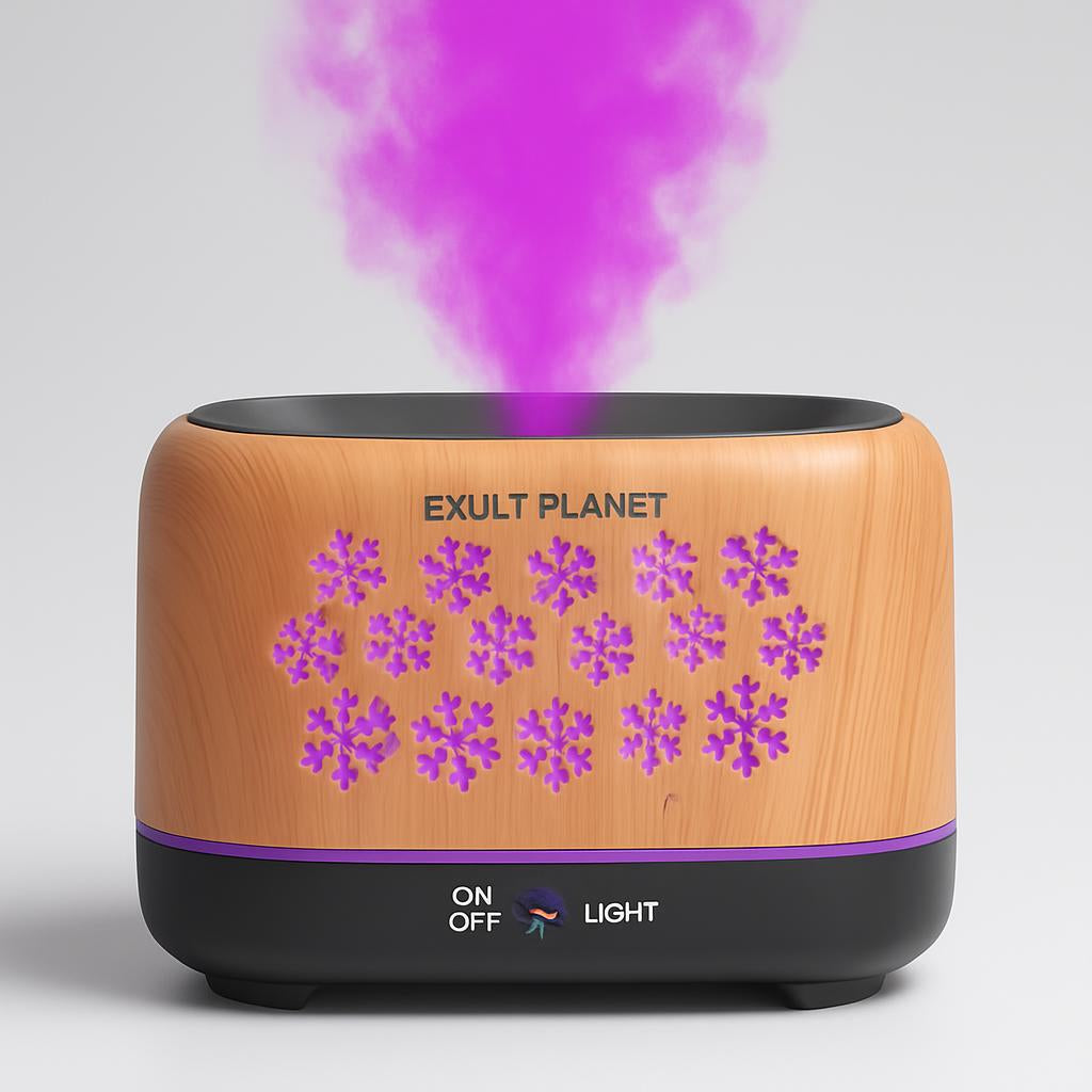 Colorful Snowflake Aromatherapy Humidifier with LED Lights