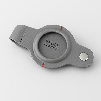 Durable Black AirTag Keychain Holder for Secure Tracking