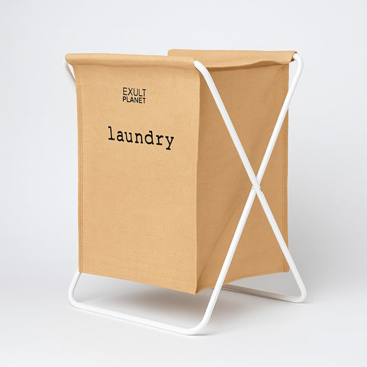 Eco-Friendly Foldable Jute Laundry Basket with Large Capacity