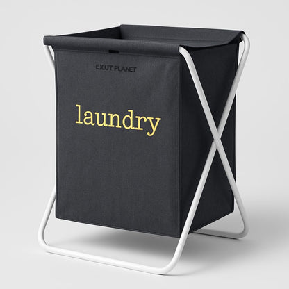 Eco-Friendly Foldable Jute Laundry Basket - Large Capacity