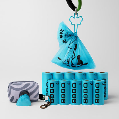 Eco-Friendly Lavender Scented Doggy Potty Bags - 270 Count