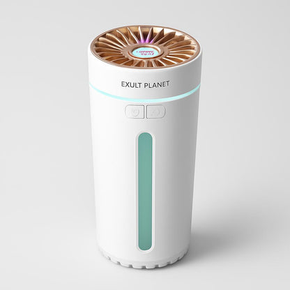 Portable Car Humidifier with Blue LED Light - Enhance Air Quality On-the-Go