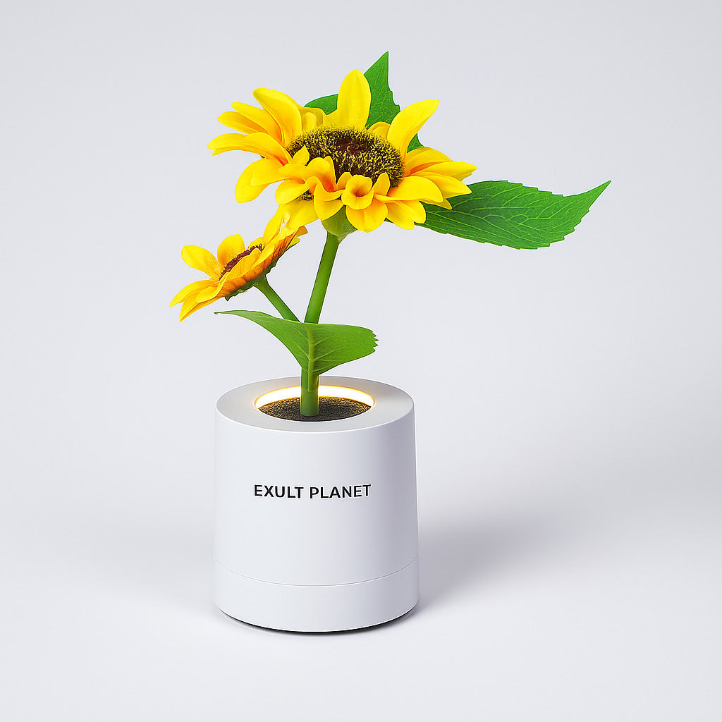 Eco-Friendly LED Flower Lamp with Yellow Flowers