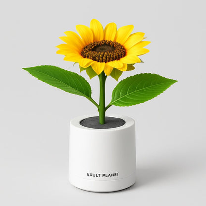 Eco-Friendly LED Flower Lamp with Yellow Blooms
