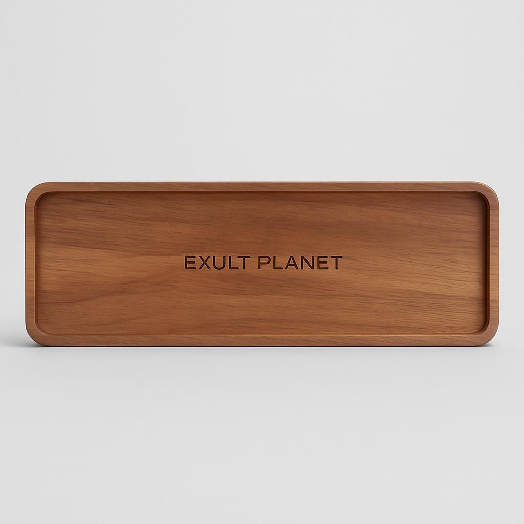 Eco-Friendly Natural Wood Multi-Purpose Tray