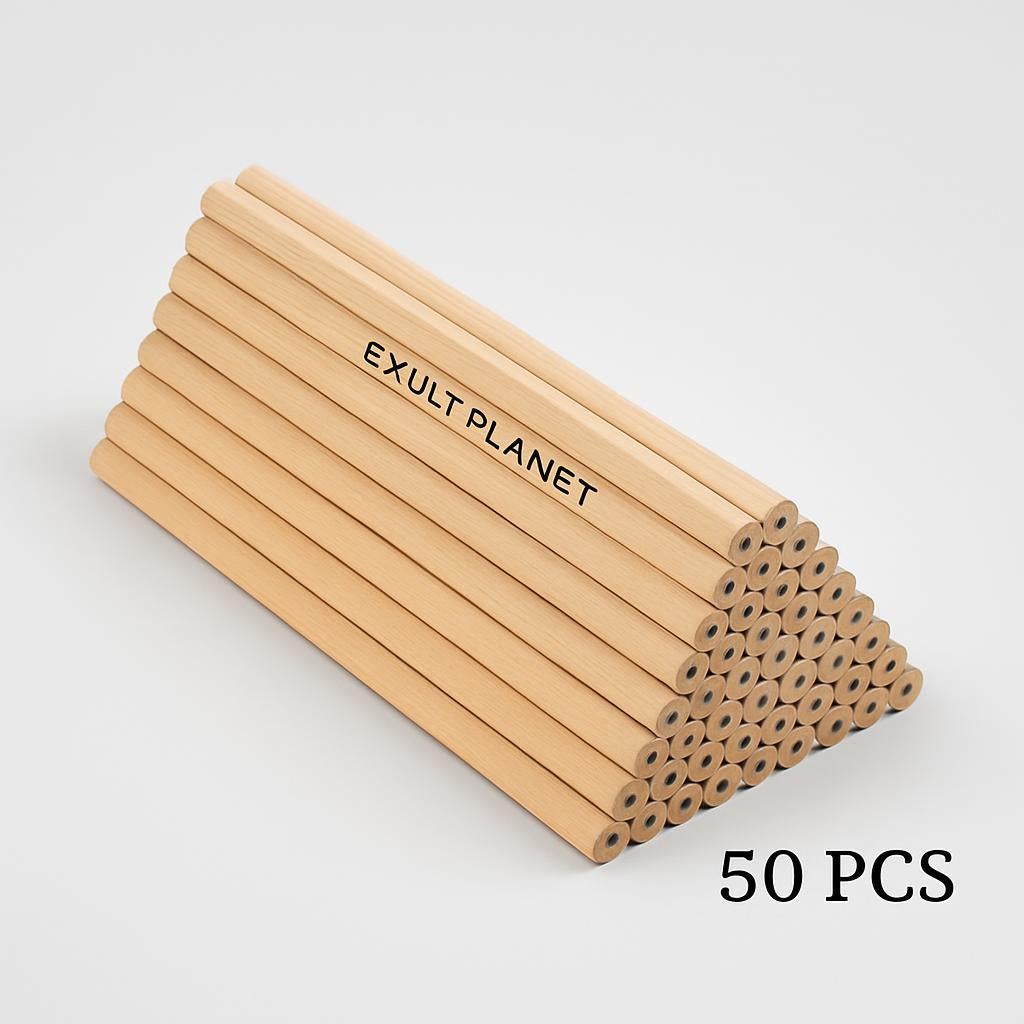 Eco-Friendly Natural Wood Hexagonal Pencils