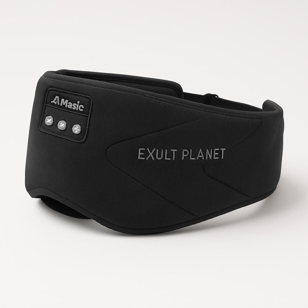 Sleep Mask with Built-In White Noise for Enhanced Sleep