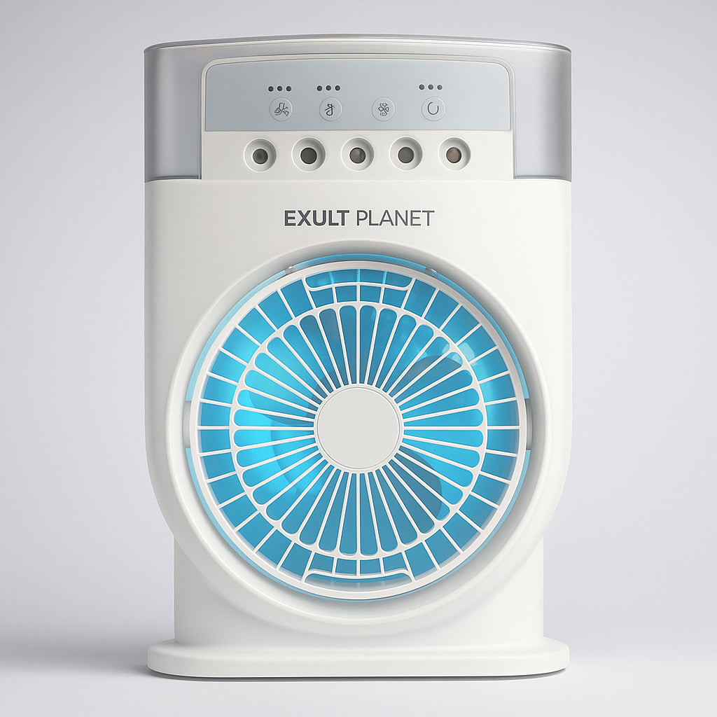 Portable Air Conditioner Cooling Fan with LED Lighting