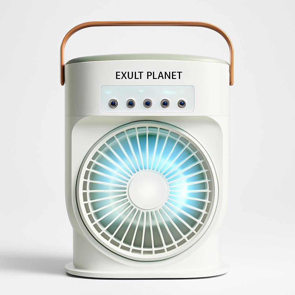 Portable Air Conditioner Cooling Fan with LED Lighting