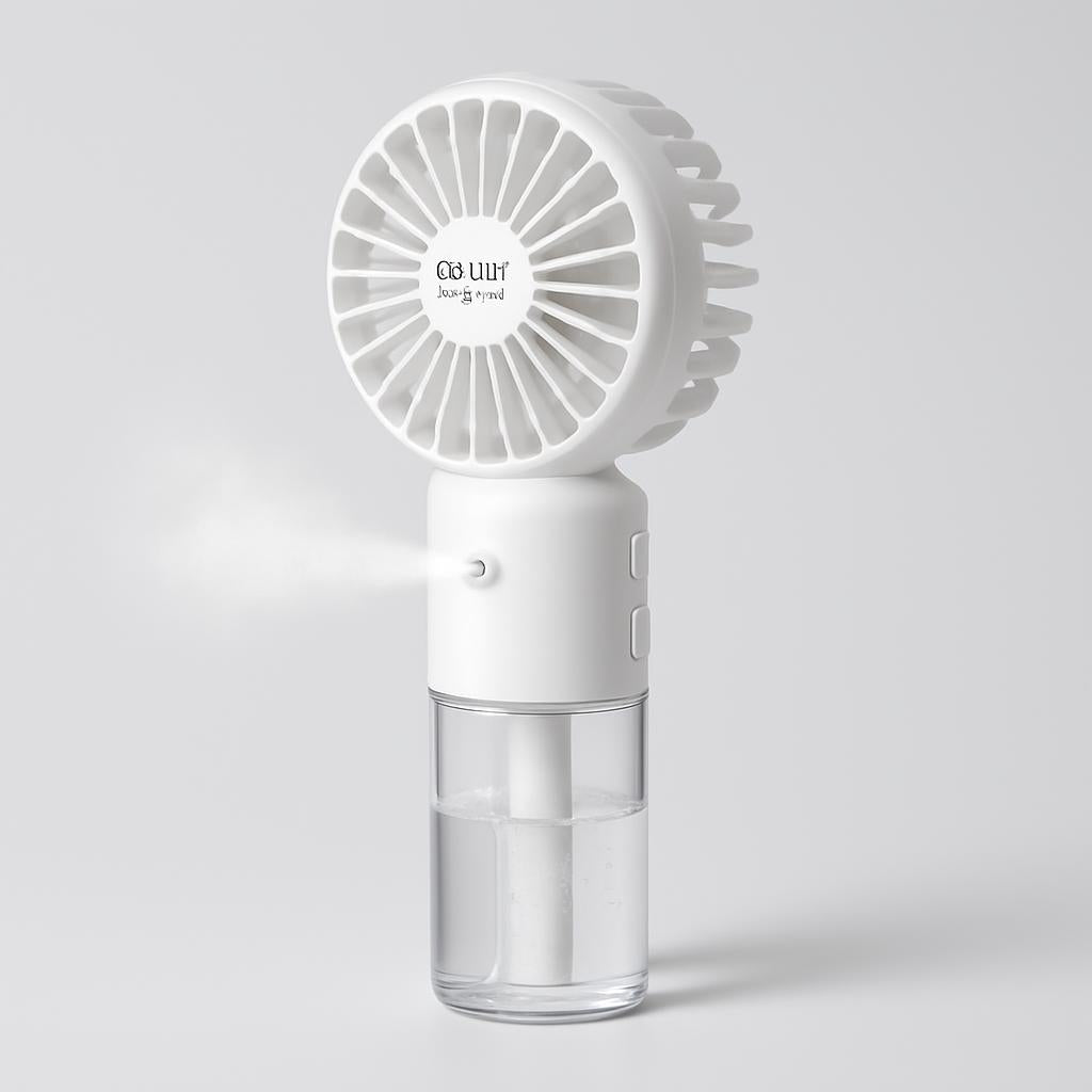 Portable Spray Fan with Misting Function for Instant Cooling