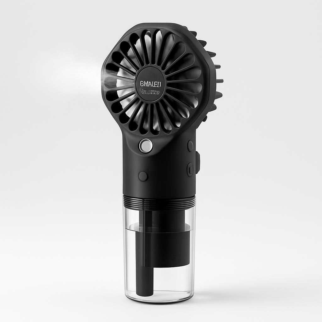 Portable Spray Fan with Misting Function for Instant Cooling