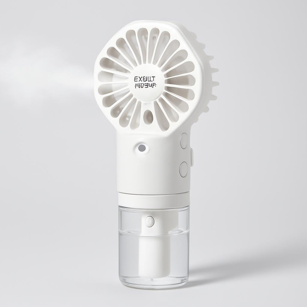 Portable Spray Fan with Misting Function for Instant Cooling