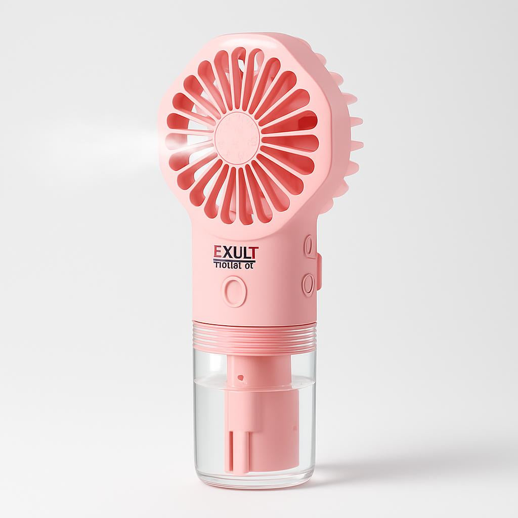 Portable Spray Fan with Misting Function for Instant Cooling