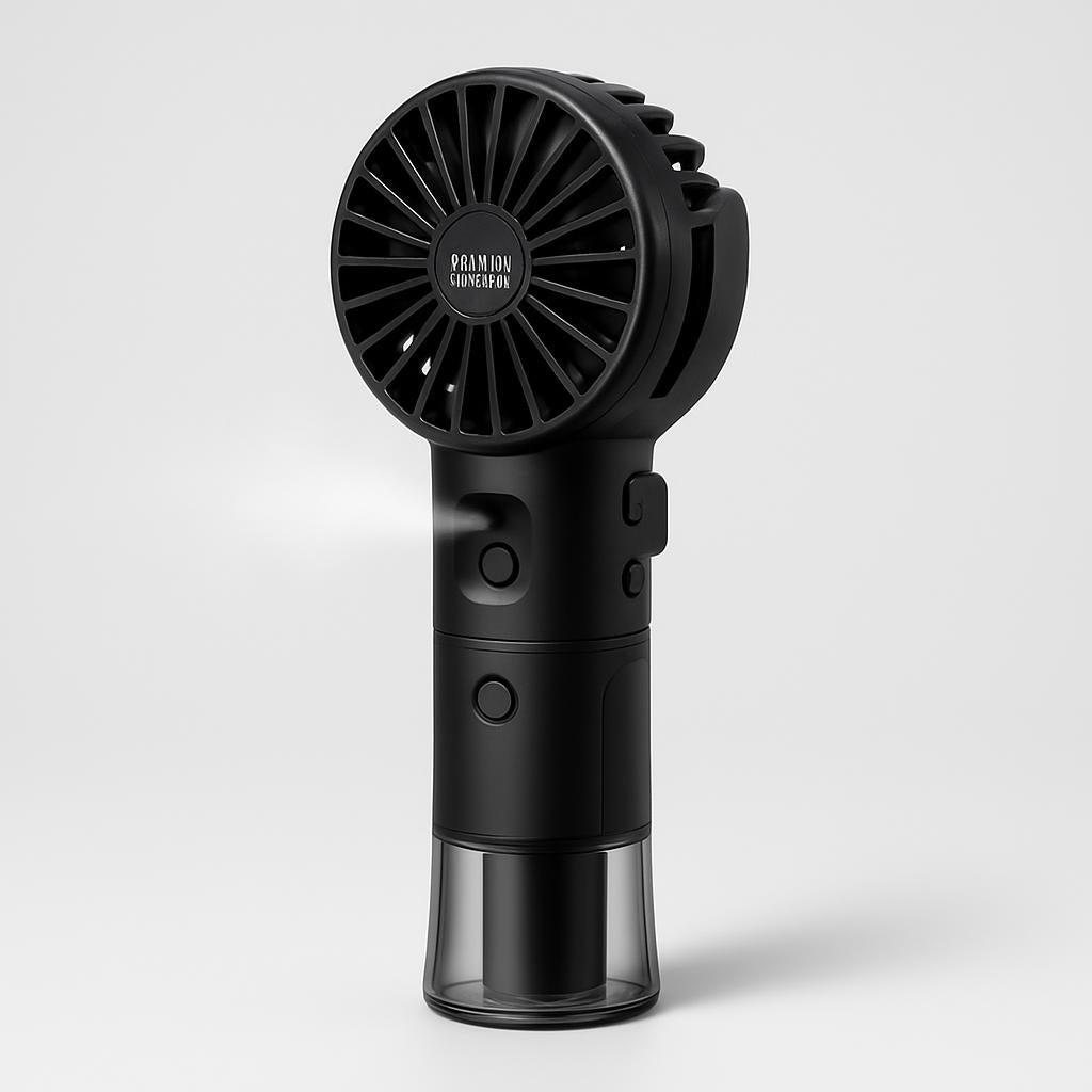 Portable Spray Fan with Misting Function for Instant Cooling