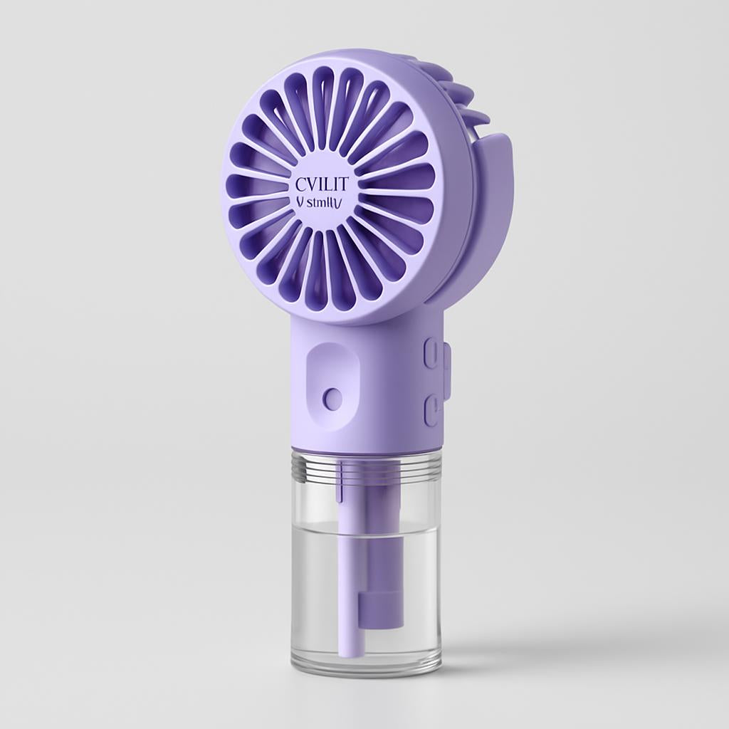 Portable Spray Fan with Misting Function for Instant Cooling