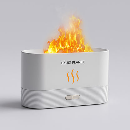 Compact Black Flame Aroma Diffuser - Ultrasonic Aromatherapy Device