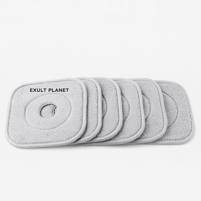 Reusable Gray Microfiber Mop Pads - Eco-Friendly Cleaning Solution