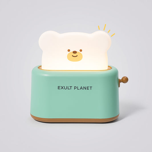 Bear-Shaped Eco-Friendly Toaster Night Light for Kids