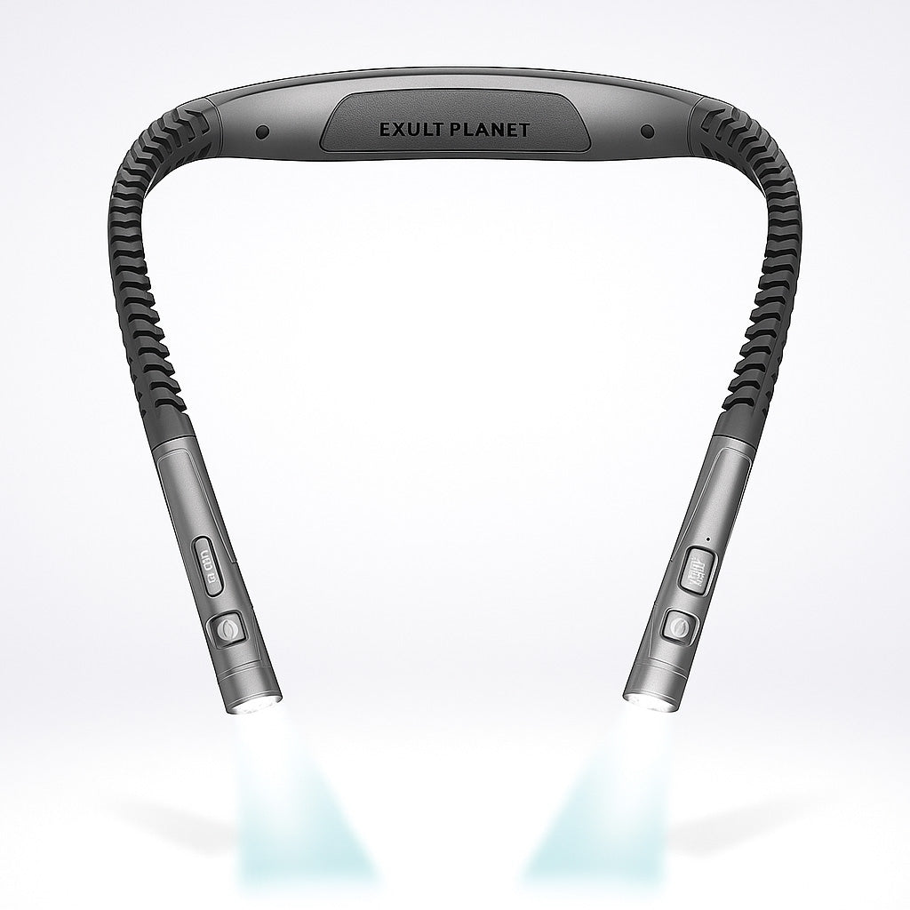 Hands-Free Rechargeable Neck Reading Light - Flexible LED Wearable