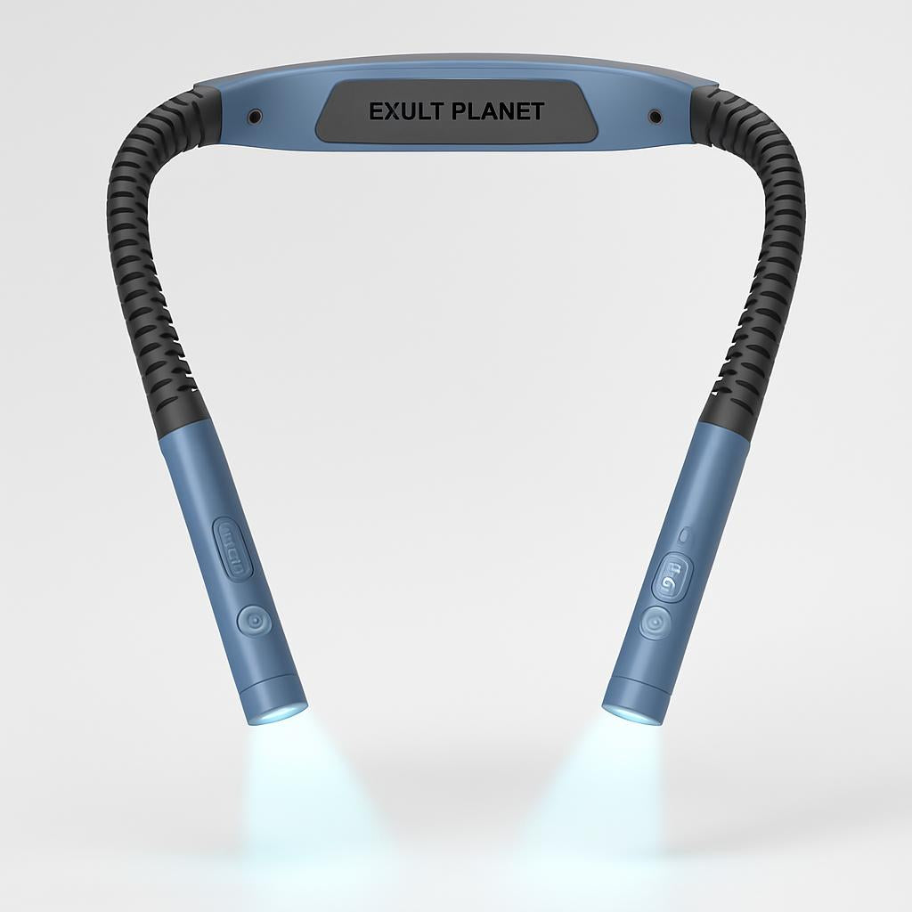 Hands-Free Rechargeable Neck Reading Light - Flexible LED Wearable